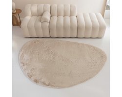 Grandstone Comfy - Vloerkleed - Stone Tapijt - 110 x 160 cm - Beige