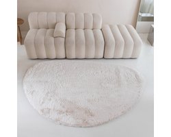 Grandstone Comfy - Vloerkleed - Stone Tapijt - 80 x 115 cm - Crème