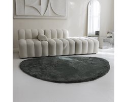 Grandstone Rabbit Fur Vloerkleed Stone - Stone Tapijt - 190 x 275 cm - Mosgroen