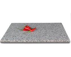 Granieten snijplank, stenen bord, granieten bord, serveerbord (granieten kristal, 30 x 20 x 1 cm)