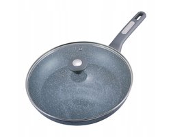 Granit Pannen 30cm met Deksel - Geschikt voor Inductie & Gas