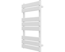 Granitan Handdoekradiator Oslo - CV Badkamer Radiator - 80x45cm - Wit - Designradiator