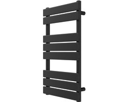 Granitan Handdoekradiator Oslo - CV Badkamer Radiator - 80x45cm - Zwart