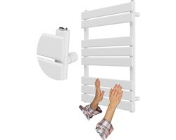 Granitan Handdoekradiator Oslo - CV Badkamer Radiator - 80x60cm - Wit - Designradiator