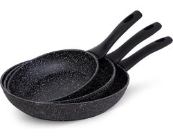 Granite Stone Koekenpannenset - Kwaliteit Koenpannenset Granite Stone Pannenset