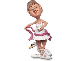 Grappig sport beeldje ballerina - de komische wereld van karikatuur beeldjes – komische beeldjes – geschenk voor – cadeau -gift -verjaardag cadeau