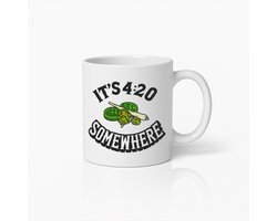 Grappige 420 Koffiemok – Het Is 4:20 Iets Iemand Wietliefhebber Beker