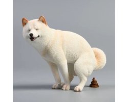 Grappige autoversieringen, Shiba Inu-beeldjes, decoraties voor de middenconsole van de auto, interieuraccessoires
