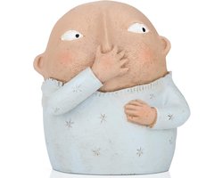 Grappige Badkamerbeeldjes van een Jongentje met Neus - Unieke Decoratie voor Toilet en Badkamer, Leuke Sculpturen en Knick Knacks voor Planken