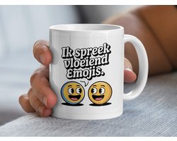 Grappige Emoji Mok, Ik Spreek Vloeiend Emojis, Leuke Mok, Emoji Cadeau, Humor Mok, Koffiemok, Cadeau Idee, Trending Mok