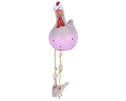 Grappige Haan Sculptuur - Keramisch Kip Ornament voor Tuin en Balkon Decoratie