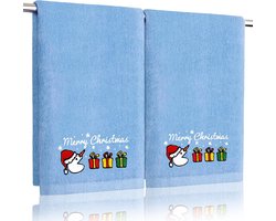 Grappige Kerstman Handdoeken - Feestelijke Decoratie voor Badkamer en Keuken