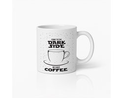 Grappige Koffiemok 330ml – “Kom naar de Donkere Kant Wij Hebben Koffie” – Grappige Star Wars Geïnspireerde Cadeaubeker