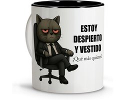 Grappige Koffiemok met Sarcastische Tekst - Cadeau voor Collega's en Mannen - 330 ml Keramiek