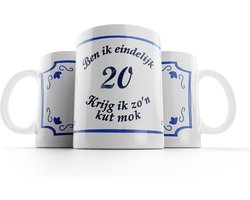 Grappige mok - 20 jaar verjaardag - Verjaardag - Grappige cadeaus - Cadeau - Mok met tekst - 330 ML - Fotofabriek