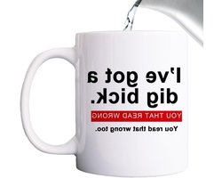 Grappige Mok - Koffiemok Keramiek - Dranken Genieten - Uniek Woordspel - 350 ml - Wit