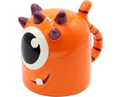 Grappige Oranje Monster Koffiemok XXL 570ml - Cadeau voor Vrienden en Familie