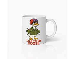 Grappige Talk to Me Goose Mok – Humoristische Piloot Eend Koffiemok – Uniek Cadeau voor Luchtvaartliefhebbers