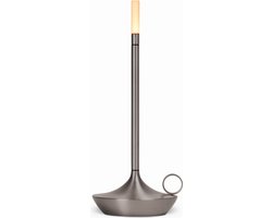 Graypants - Wick - Oplaadbaar Tafel Licht - Staal - USB-C - Ø12 cm