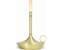 Graypants - Wick S - Oplaadbaar Tafel Licht - Goud - USB-C - Ø12 cm