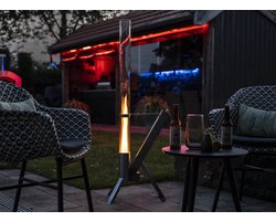 Green Flame BPH-R80-A Outdoor Pellet Lounge Heater - 44,5x36x129,5 cm - Terrasverwarmer / Tuinhaard / Patio Heater