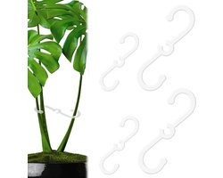 Green Glow - Plantenstengelsteunen in 2 maten voor Monstera planten - Binnen en buiten gebruik - Transparant - 4 stuks