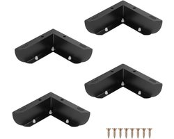 Green Glow - Set van 4 metalen poten voor sofa, tafel, kast en stoel met driehoekige vorm