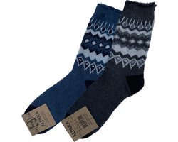 green-goose® Alpaca Sokken | Heren | 2 Paar | 100% Alpaca Wol | Maat 44-46 | Heerlijk Warm en Rekbaar