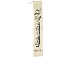 green-goose Broodzak voor Stokbrood - 10x70 cm - Katoenen Stokbroodzak