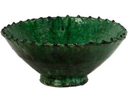 Green Tamegroute Saladeschaal - Handgemaakt - Ø 30 cm