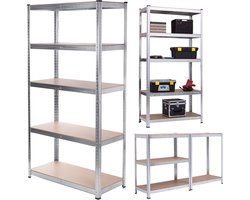 GreenBlue - Opbergrek / Stellingkast - 180x90x40cm - Metaal - aantal planken: 5