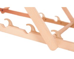 GreenBlue - Set van 4 stuks strandstoel Houten ligstoel Beukenhout Drie verstelbare rugleuningposities Grijs