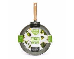 GreenChef - Stone Wokpan - 28 cm - Wokpan - Keramisch – Wokpan inductie - PFAS-vrije Antiaanbak - Pannen - Wokpan - voor Gezond Koken - Pan
