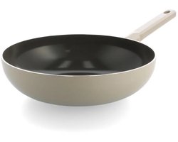 Greenchef Tones Wok Antiaanbaklaag Wok 28cm - Taupe