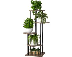GreenElegance FloraLine - Plantenstandaard - Hoogwaardig Metaal - 5 Niveaus - Stijlvol Design - 106 cm