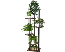 GreenElegance FloraLine - Plantenstandaard - Metaal - 6 Niveaus - Hoog Design - 132 cm