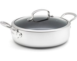 GreenPan Barcelona Evershine stoofpan met deksel en extra handvat 26cm/3.8L