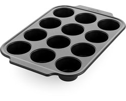 Greenpan Bistro Bakeware muffintray - 12 muffins - keramisch - zwart