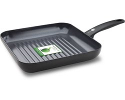 GreenPan Cambridge Black vierkante Grillpan
