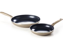 GreenPan Cambridge Bronze koekenpannenset 24 cm & 28 cm - PFAS-vrij - inductie