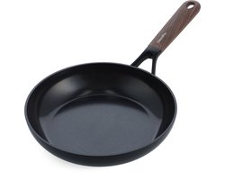Greenpan Eco-Smartshape keramische inductie koekenpan 24cm - PFAS-vrij - gerecycleerd aluminium - Vaatwasserbestendig - Ovenbestendig tot 140°C - koudgreep - stapelbaar - zonder deksel - Dark wood