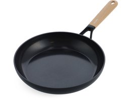 GreenPan Eco-Smartshape Koekenpan 28cm - PFAS-vrije antikleeflaag - Koekenpan inductie - Keramische koekenpan - Ovenbestendig tot 140°C - Koudgrepen- Zonder deksel - Light wood
