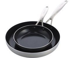 Greenpan Geneva Koekenpannenset 20cm & 28cm - Tri-ply - PFAS-vrij
