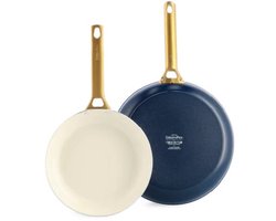 Greenpan Koekenpannenset 20/26cm 'Padova Oxford Blue'