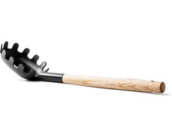 GreenPan Mayflower pastalepel 30cm - zwart - houten handgreep