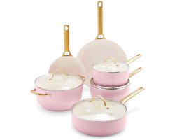 Greenpan Padova Blush Pink 10-delige Pannenset