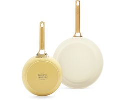 GreenPan Padova Reserve 2-delige koekenpannenset 20+26cm Geel