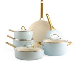 Greenpan Padova Reserve Light Blue 10-delige set - PFAS-vrij