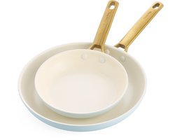 Greenpan Padova Reserve Light blue 2-delige koekenpannenset - 20cm en 26cm - PFAS-vrij