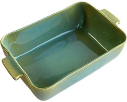 Gresnovo - ovenschaal - rechthoekig - 33x22cm - Smaragd - Portugal - ovenschalen - rechthoek - inhoud 3 liter